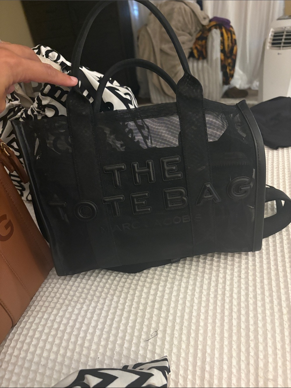 Marc Jacobs Black The ToteBag Mesh Carryall